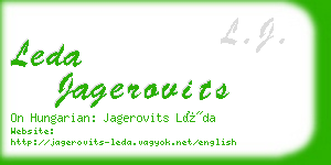 leda jagerovits business card